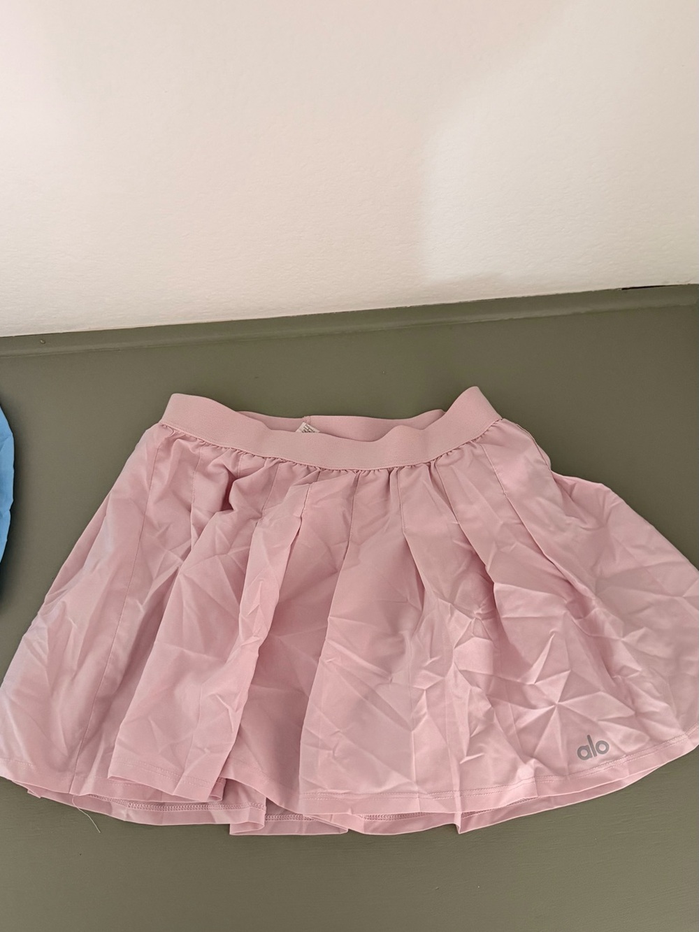 ALO Yoga Pink Pleated Skater Skirt